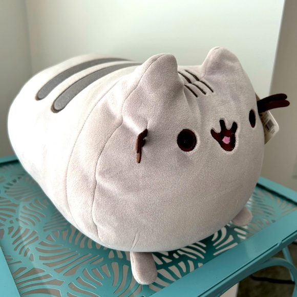 GUND 11” Pusheen The Cat Squisheen Log Plush, Squishy Stuffed Animal NWT - Picture 2 of 5